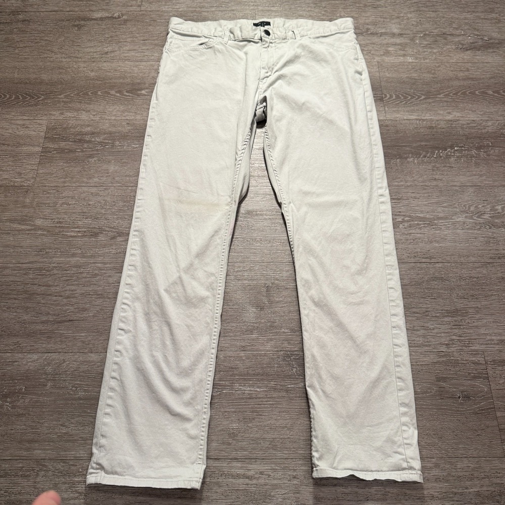 Theory Pants Mens 38 Haydin Jenz Slim Straight Cotton 38x32 Preppy Minimal Adult